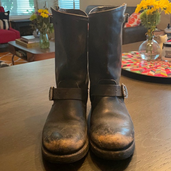 Distressed (by design) Frye Boots - Picture 1 of 4